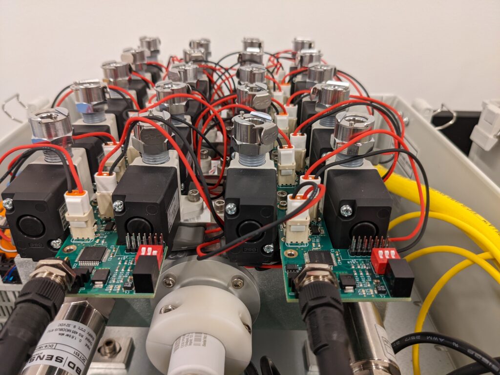 Integrated valve driver electronics