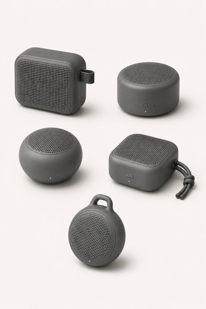 prototype of various industrial designs for wireless speakers